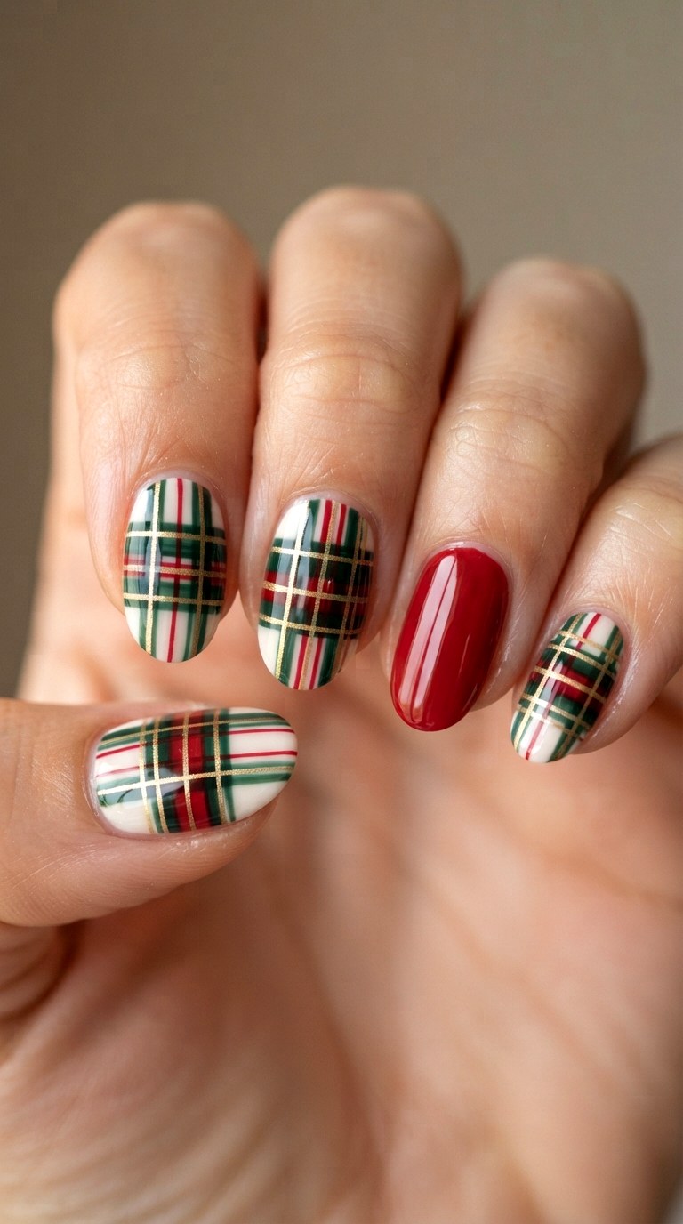Preppy Plaid Nail Art Design - 22 cute back to school nail art design