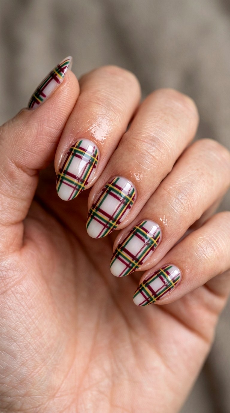 Preppy Plaid Nail Art Design - 23 back to school nail art ideas