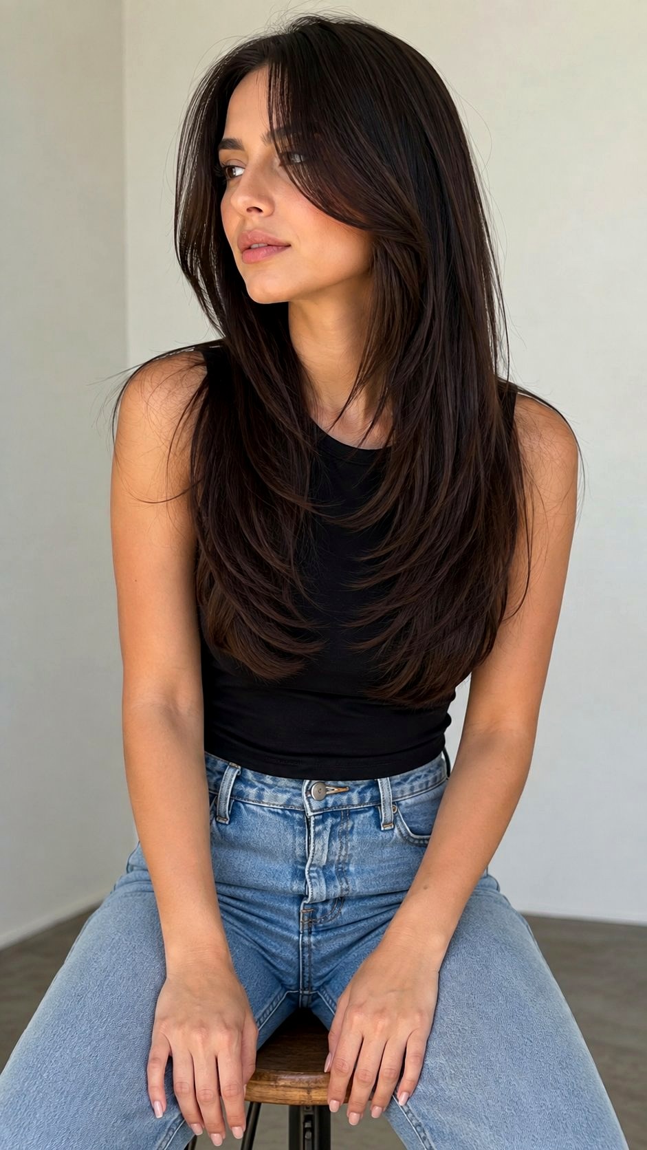 Razored Medium Layers For Movement - 24 layers hair medium ideas
