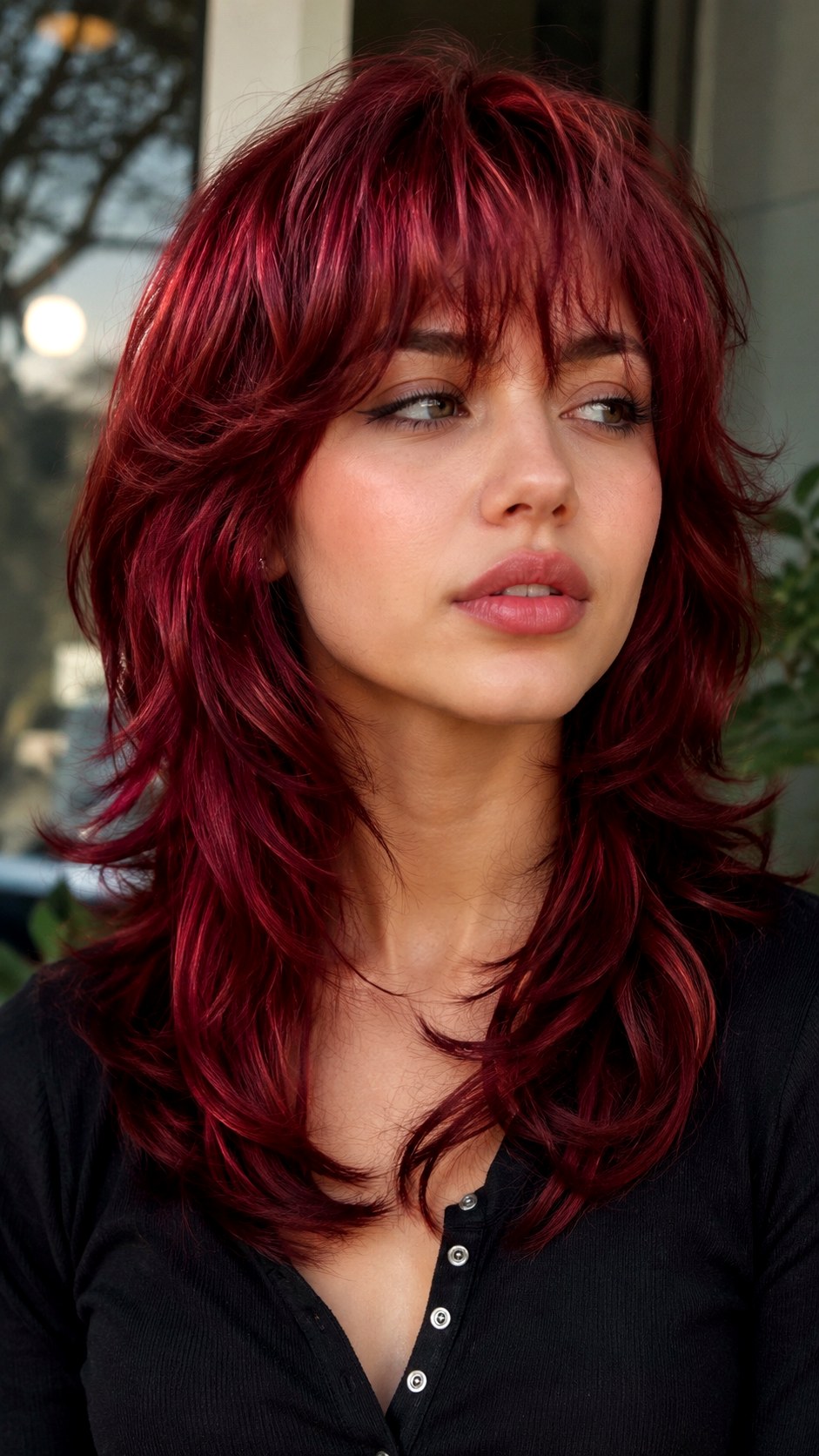 Red Velvet Wolf Cut Look - 21 unstyled wolf cut hairstyle ideas