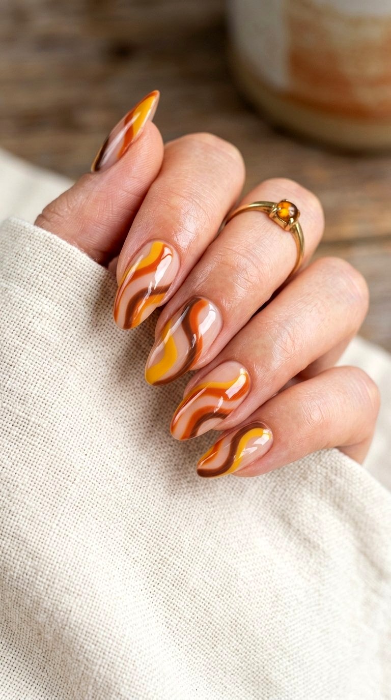 Retro s Wave Art - 21 Summer Nail Design Ideas