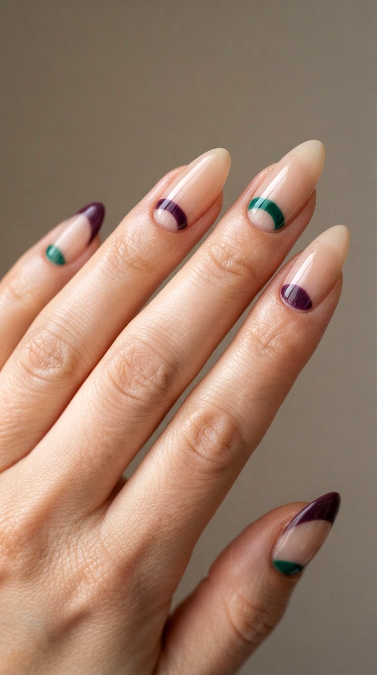 Reverse Thick French Tip Manic - 24 thick french tip nail art designs