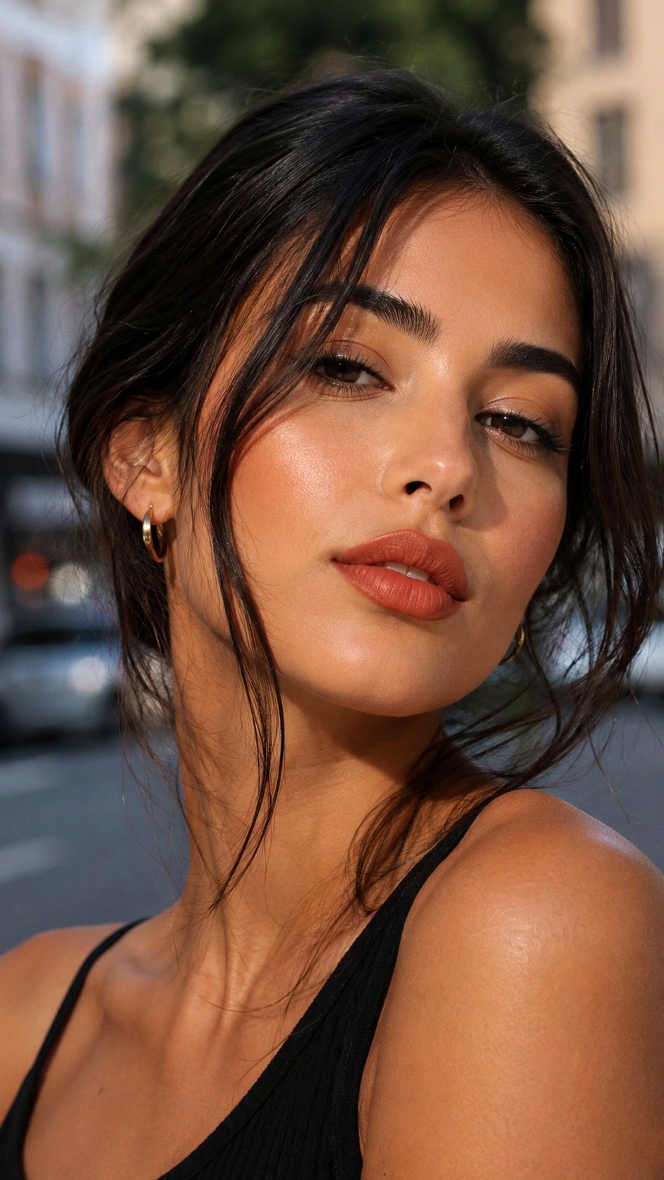 Rich Terracotta Matte Lipstick Look - 20 Olive Skin Lip Color Looks