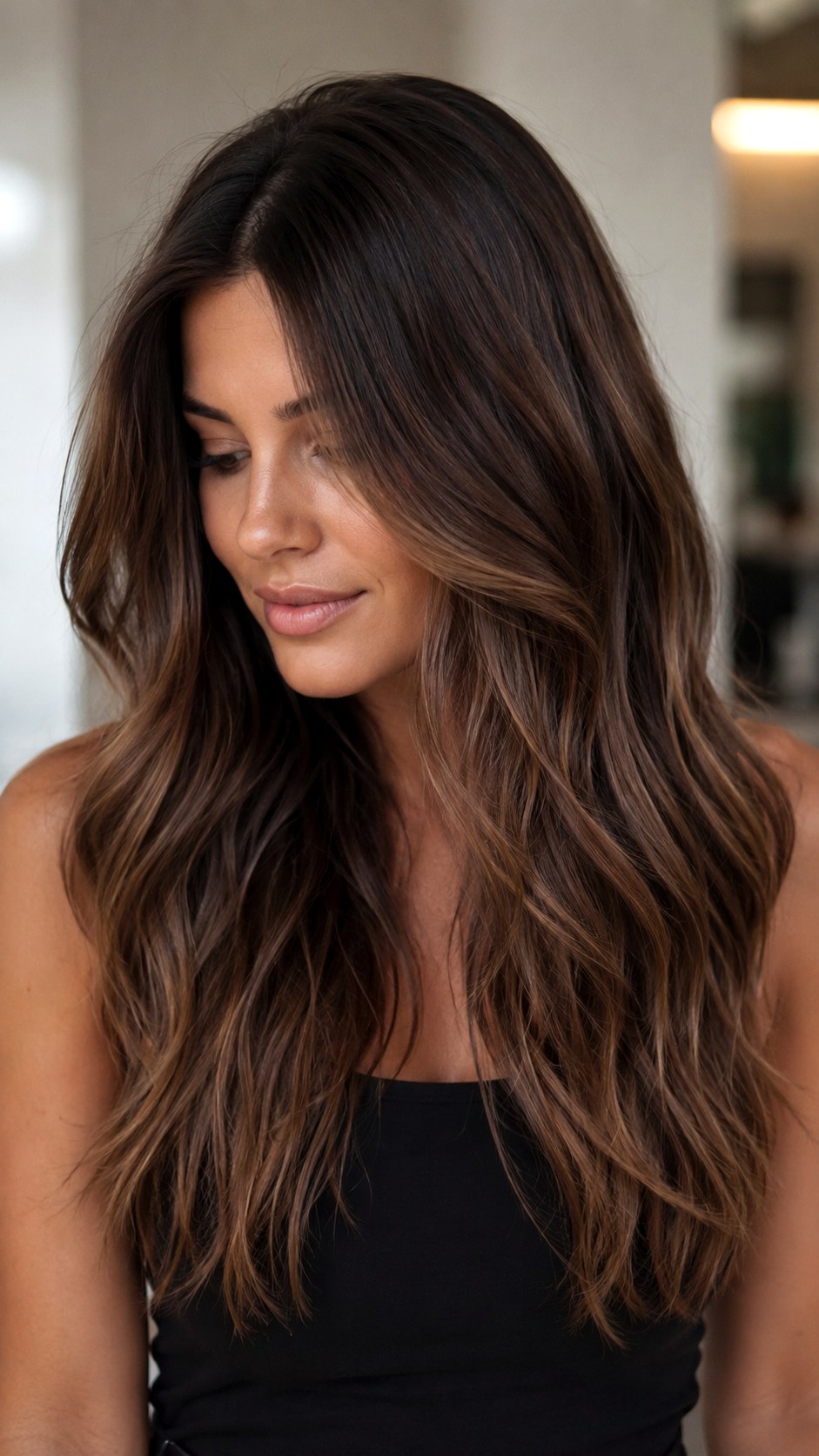 Rooted Smudge Technique - 22 Rich Chocolate Brown Hair Ideas