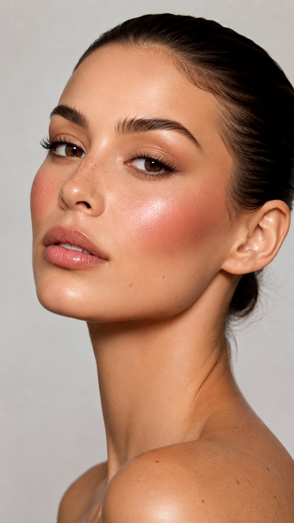 Sculpting Cheeks With Blush Draping - 25 Jelly Blush Makeup Ideas