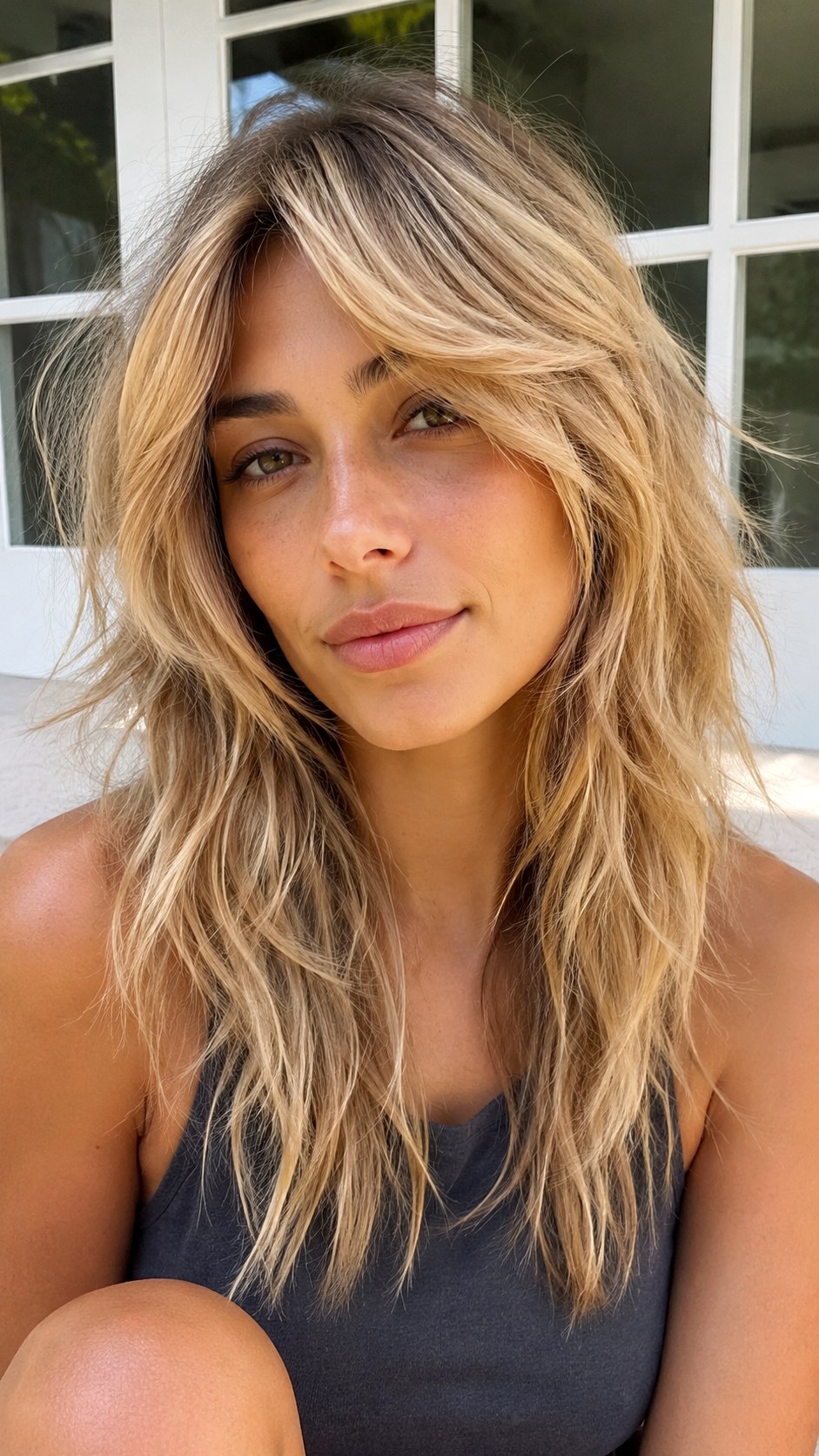 Shaggy Wolf Cut Blonde Balayage - 23 short wolf cut hairstyle ideas