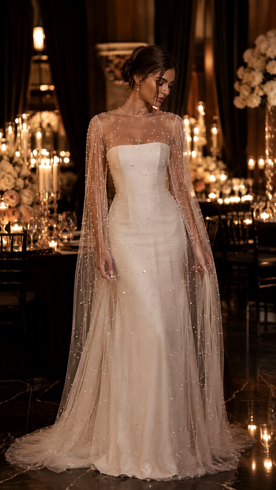 Sheer Overlay Wedding Dresses - 22 Dream Wedding Dresses Ideas