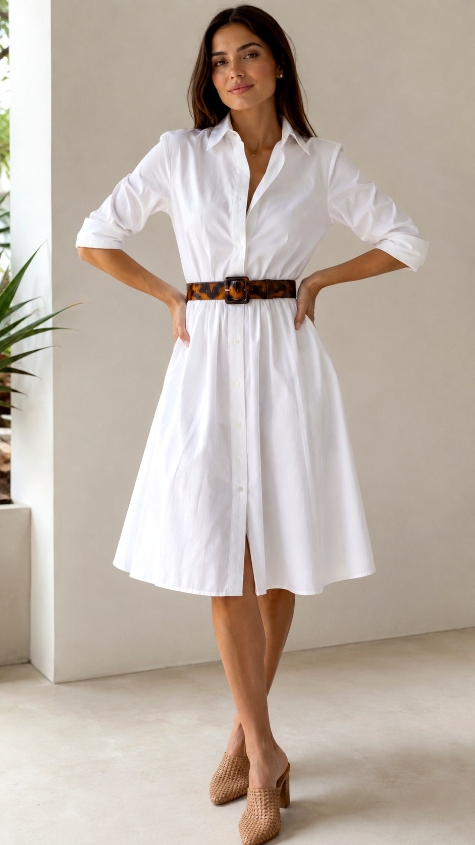 Shirt White Summer Dress With Belt - 22 white summer dress outfit ideas