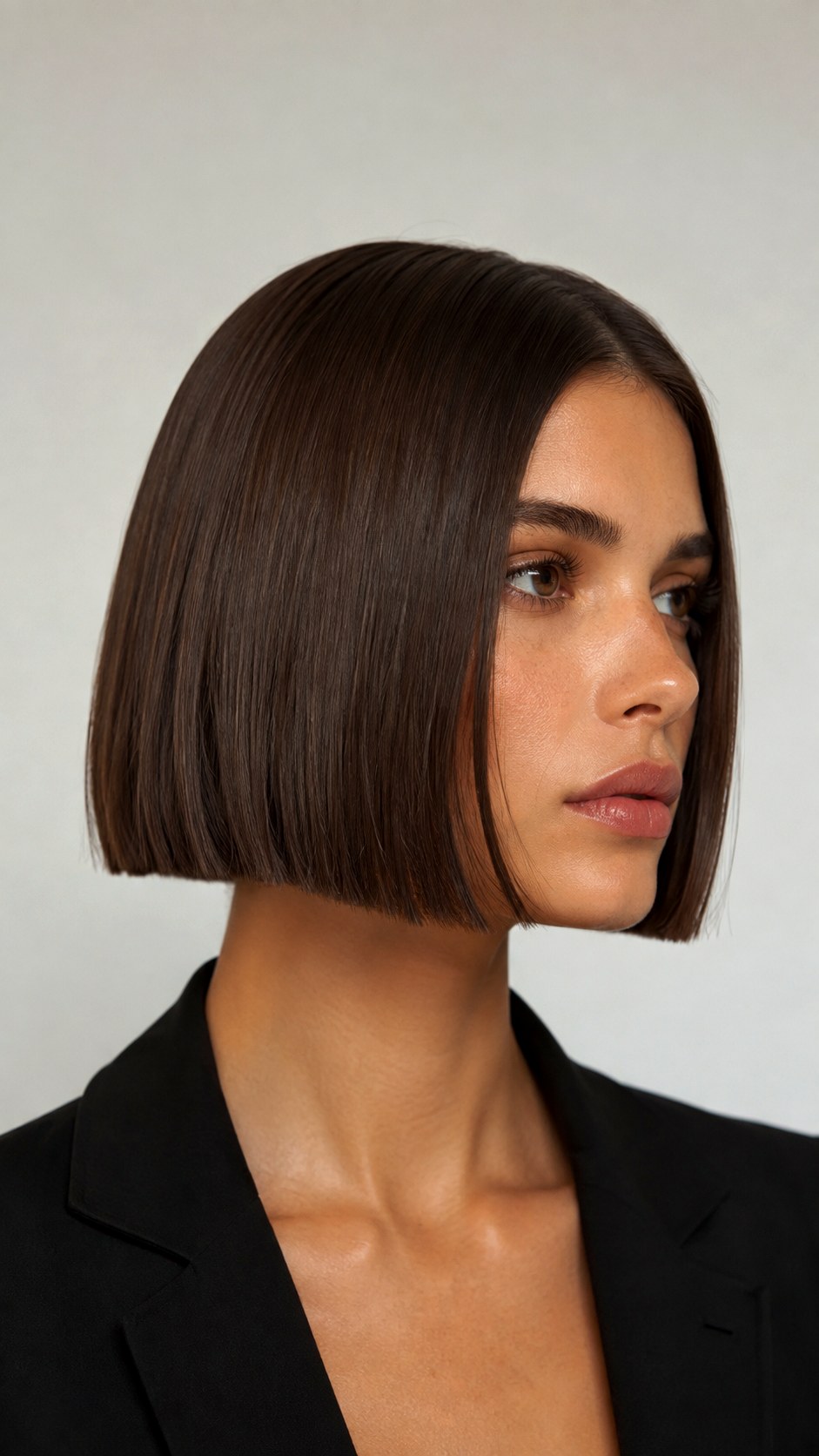 Short Bob Luxe Finish - 22 Rich Chocolate Brown Hair Ideas