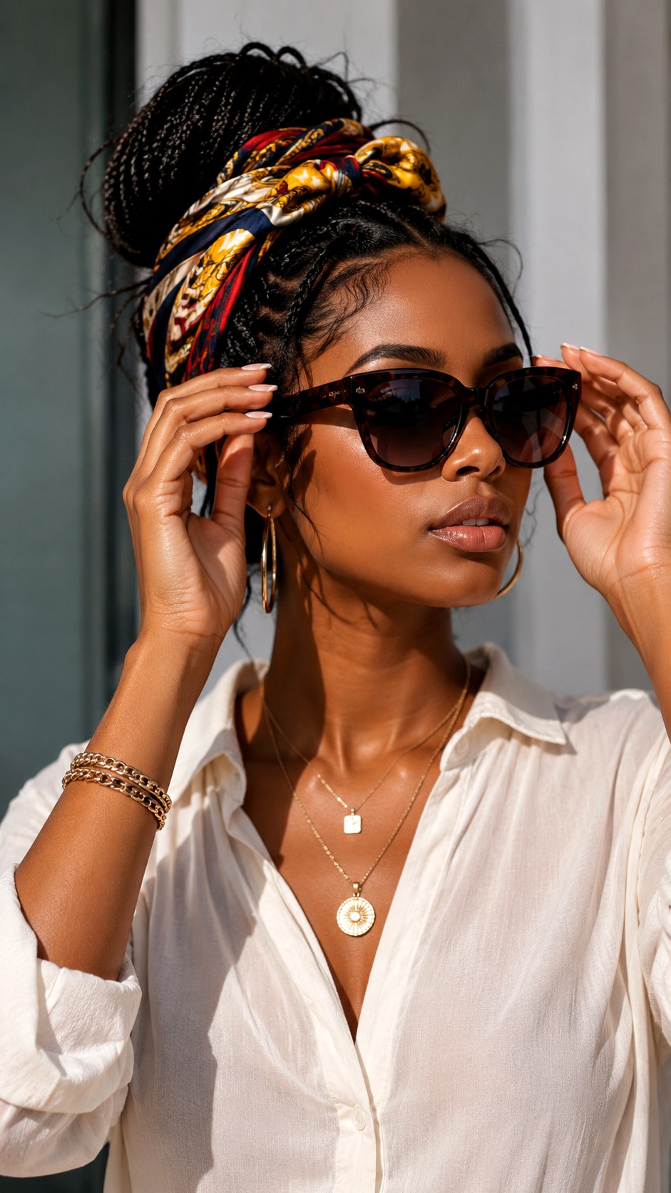 Silk Hair Scarf Accessorizing - 24 italian fashion Looks