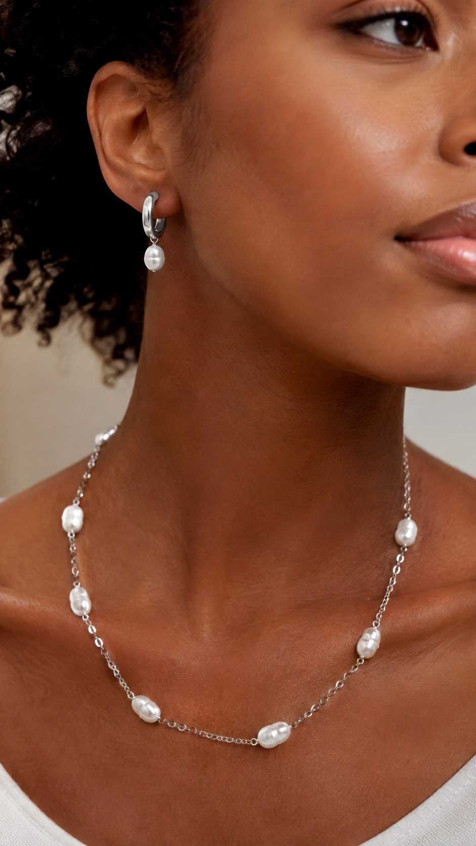 Silver with Pearls for Light Deep Skin - 23 silver jewelry skin tone ideas