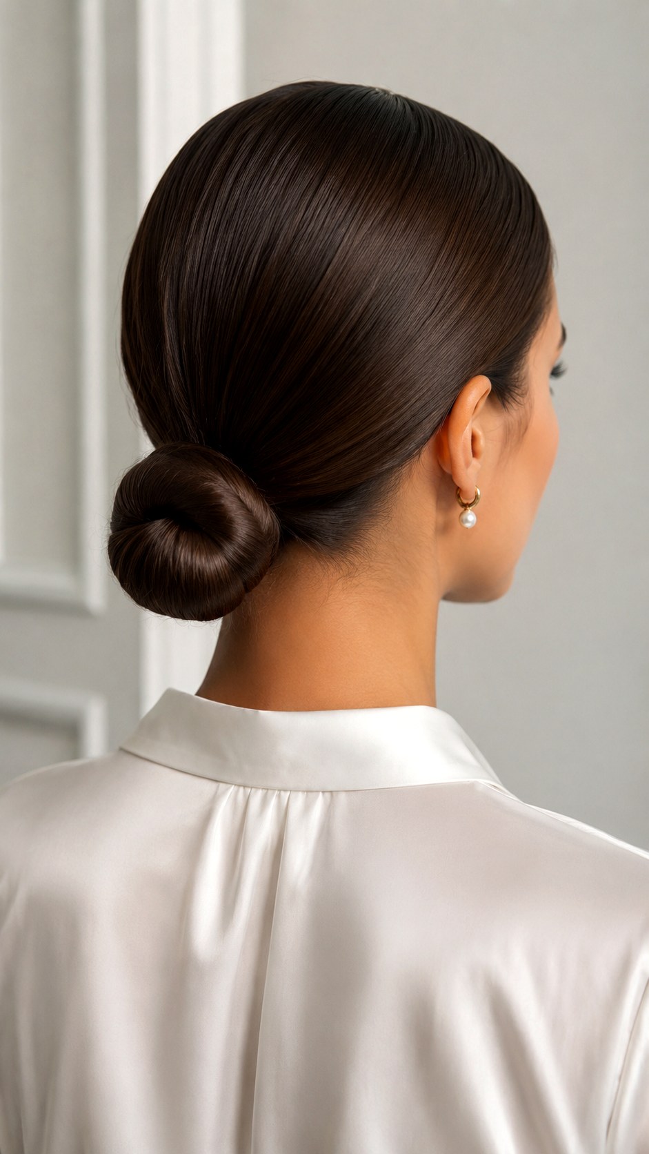 Sleek Low Chignon Bun - 24 classy low bun