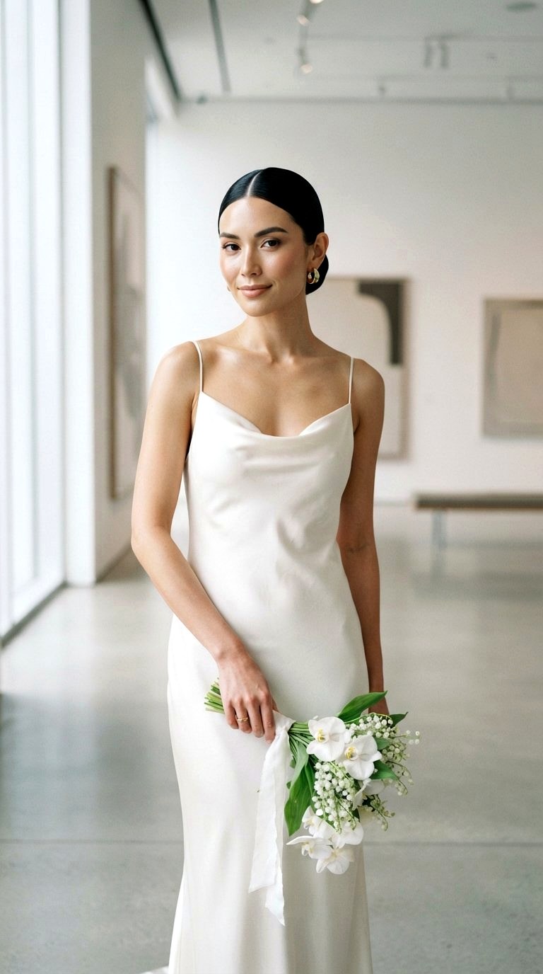 Sleek Low Knot for Minimalists - 20 low bun hairstyles ideas