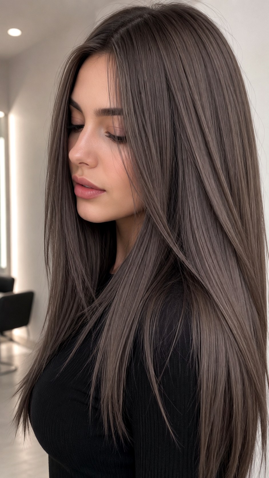 Smoky Ash Brown Hair For Urban Sophistication - 23 Hair Color Ideas