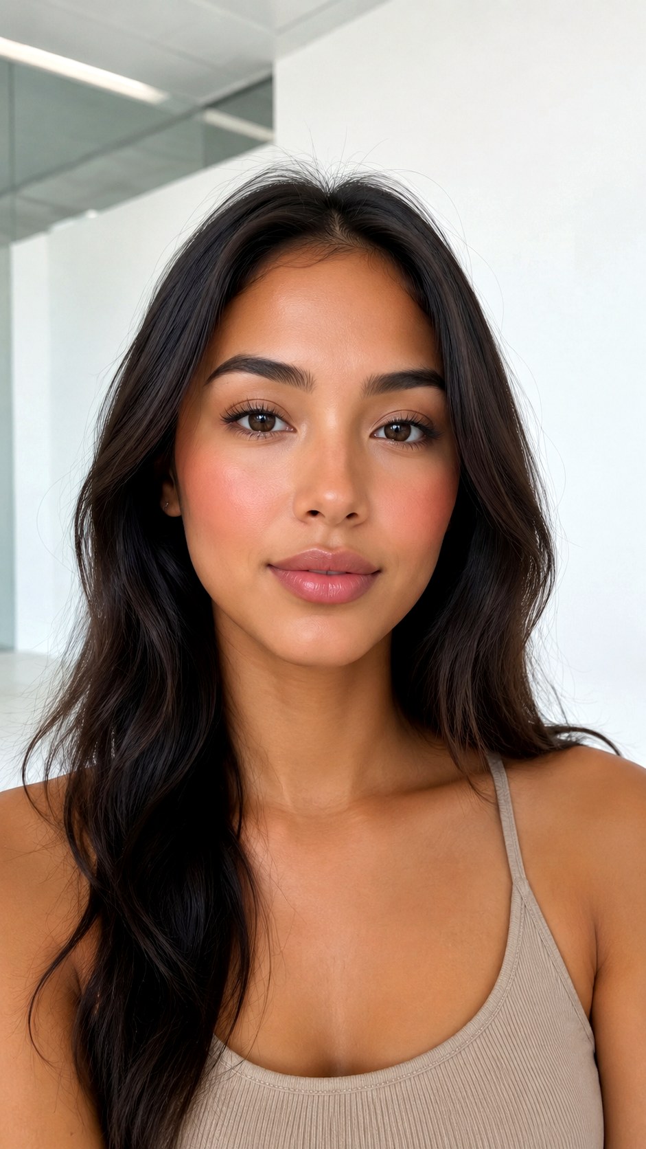 Soft Gradient Minimal Flush Look - 25 Jelly Blush Makeup Ideas