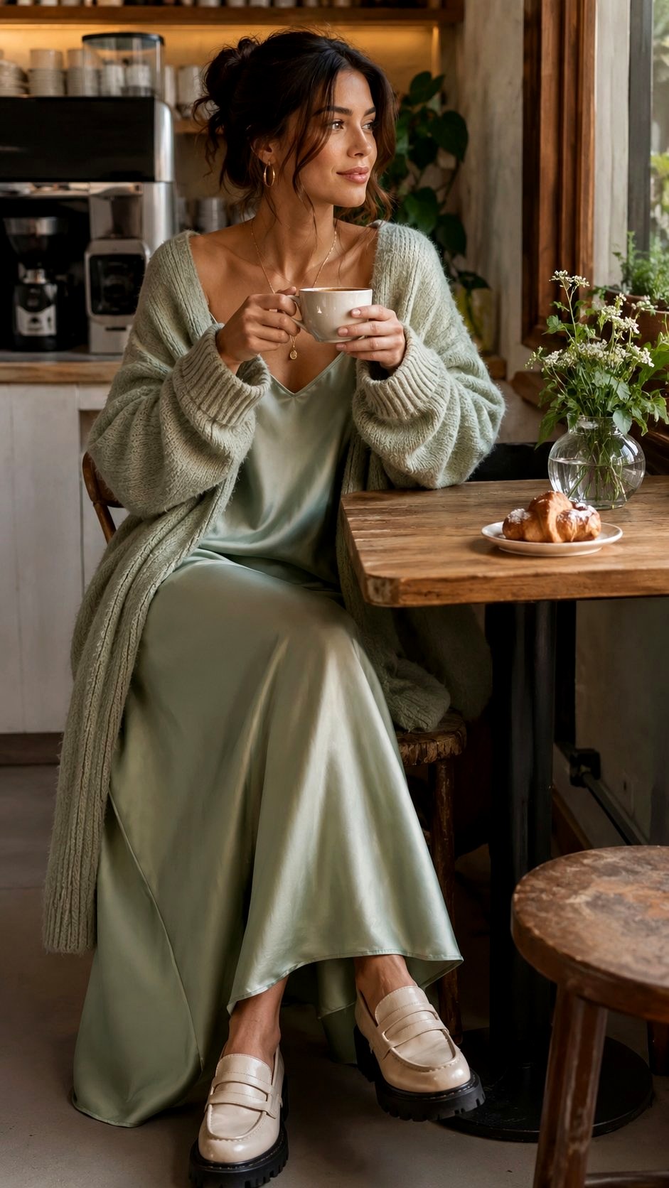Soft Sage Slip Maxi Dress - 21 Butter Yellow & Soft Sage Maxi Dress Ideas