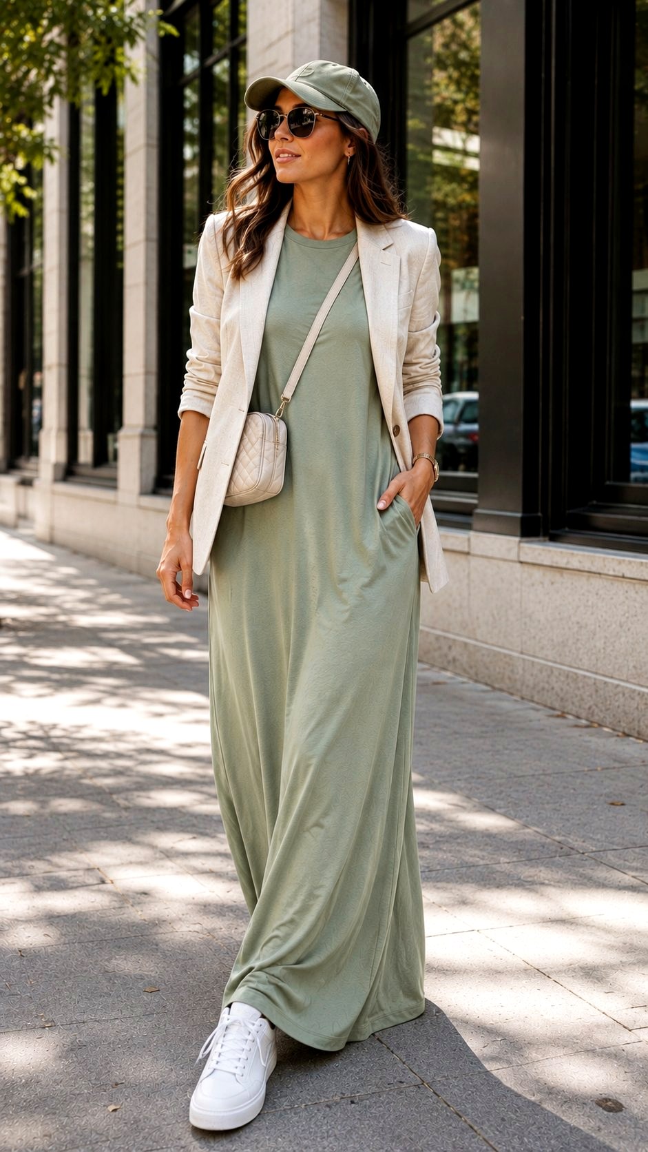 Soft Sage T Shirt Maxi Dress - 21 Butter Yellow & Soft Sage Maxi Dress Ideas