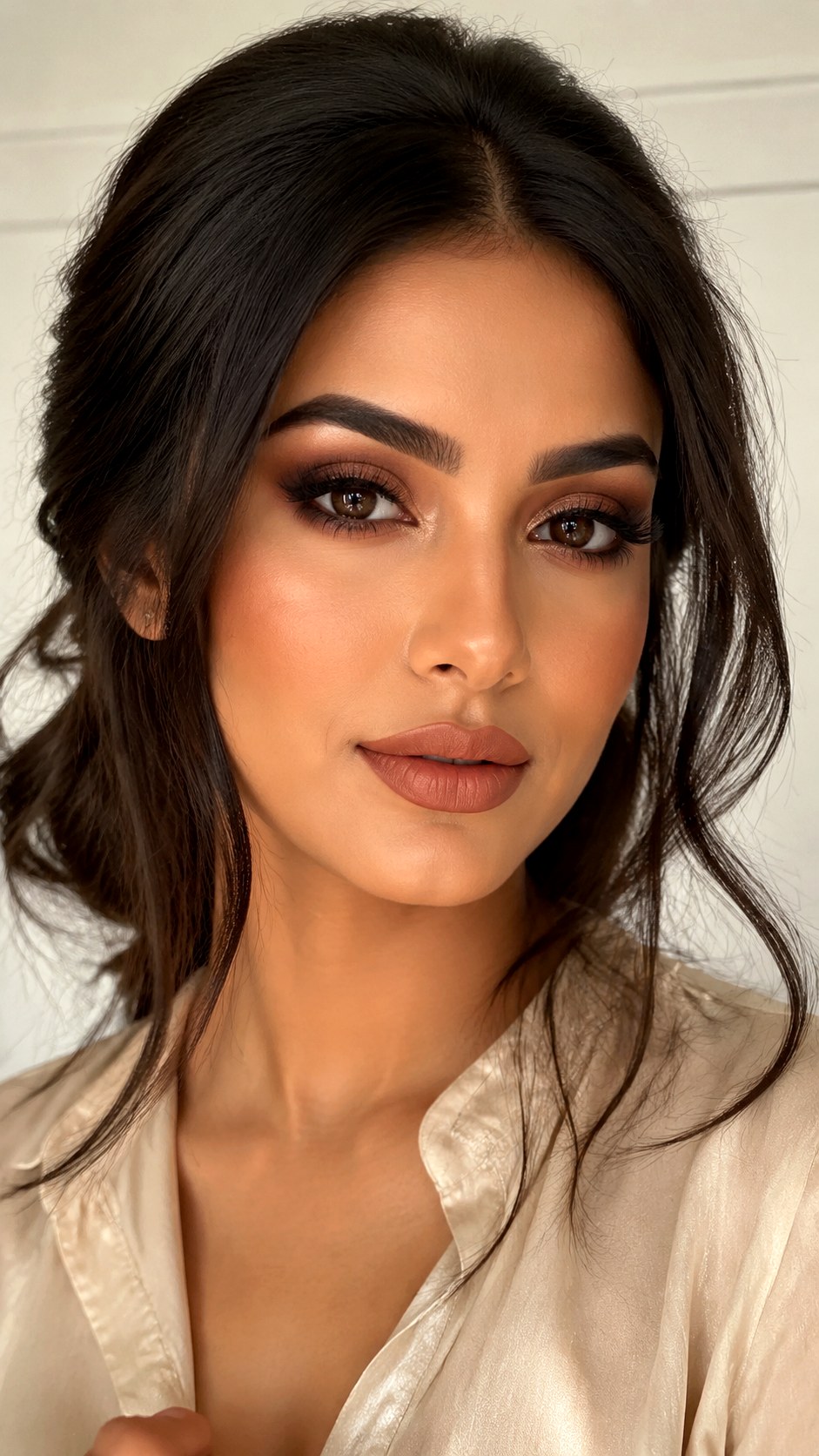 Soft Warm Brown Smokey Eye Effect - 24 Olive Skin Makeup Looks