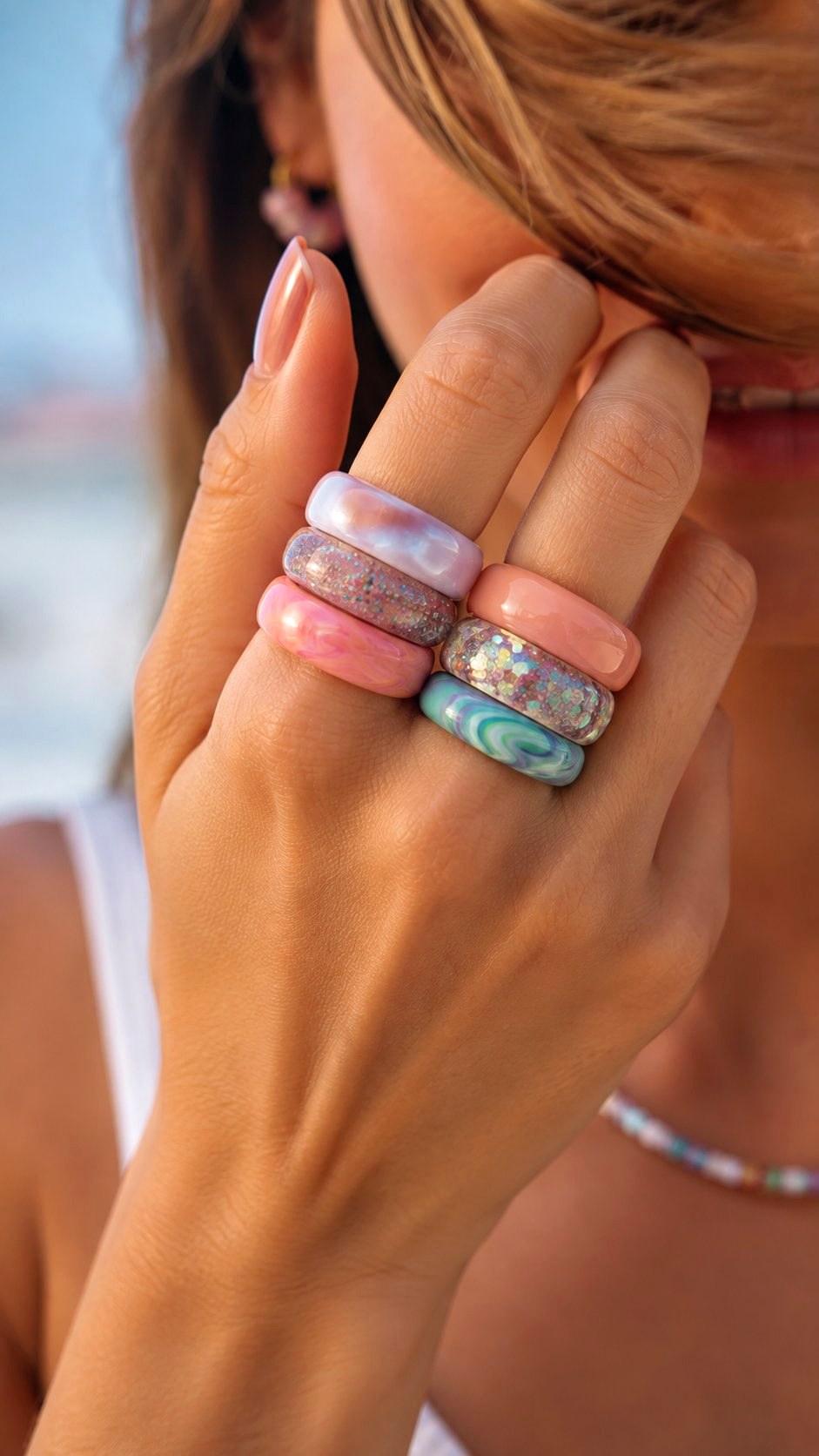 Stackable Resin Rings - 24 Summer Accessories Ideas