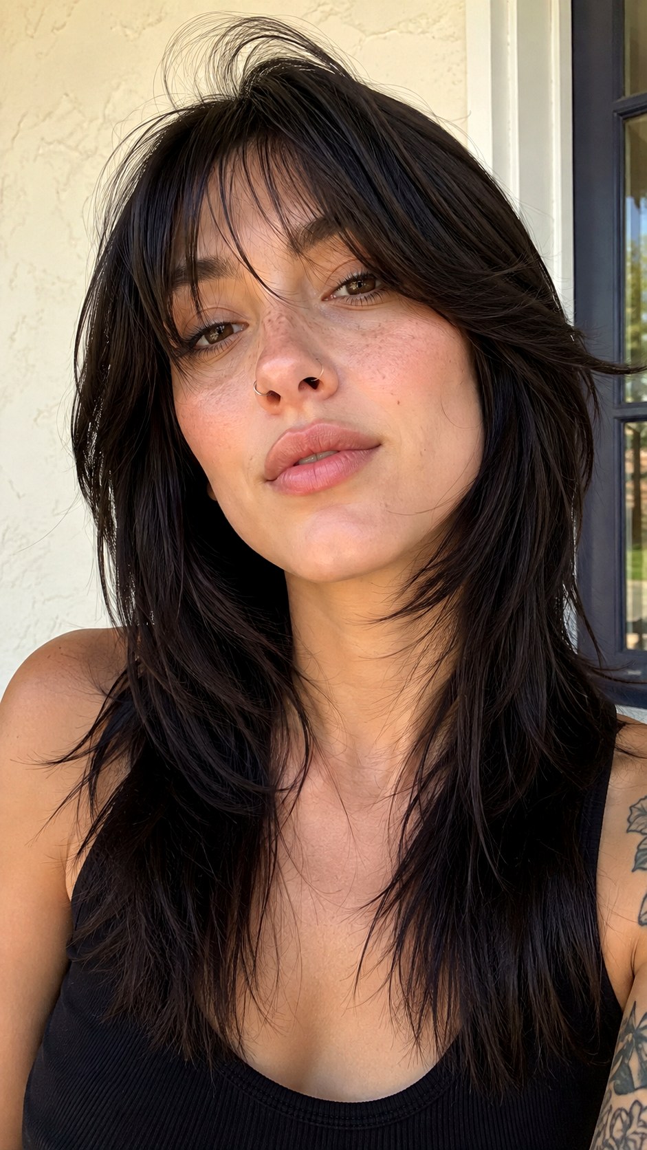Straight Hair Wolf Cut Look - 24 lond wolf cut hairstyle ideas