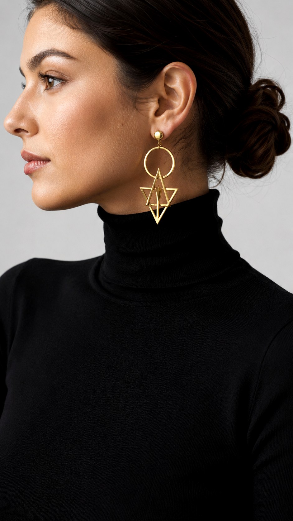Structural Geometric Drop Earrings - 21 jewelry inspo gold ideas