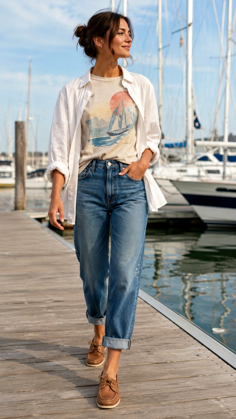 Stylish Boat Shoes Outfit - 20 Sailing Outfit Ideas