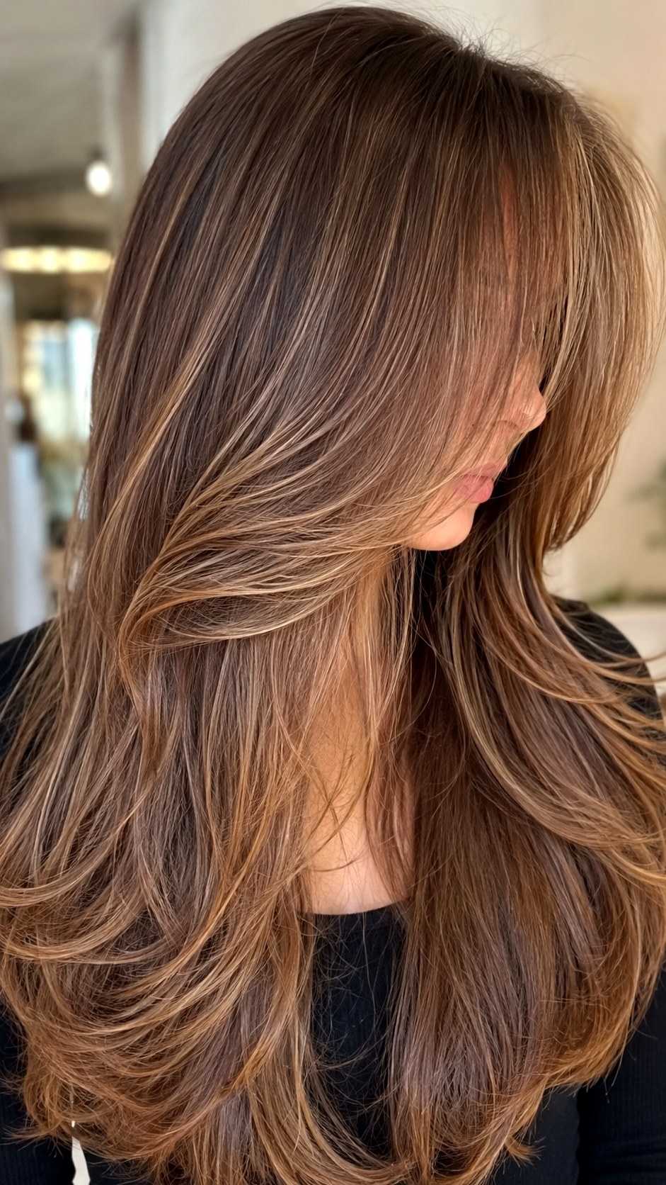 Subtle Butterfly Layers with Long Face Frame - 23 butterfly haircut long layers ideas