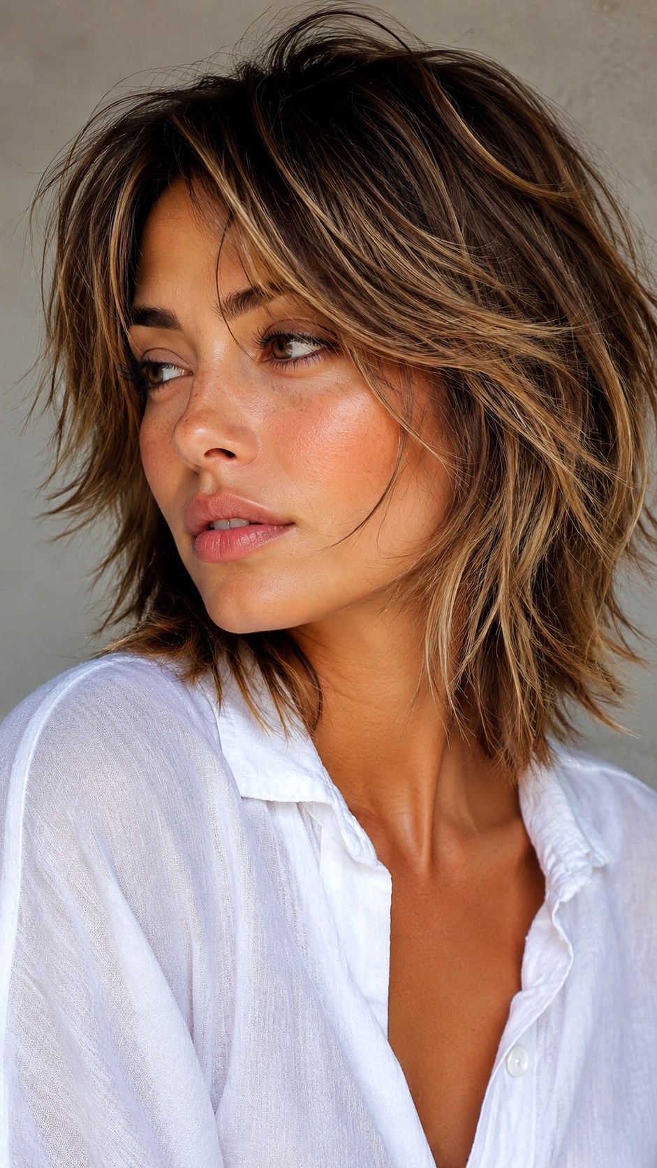 Sun Kissed Blonde Wolf Cut - 22 medium wolf cut hairstyle ideas