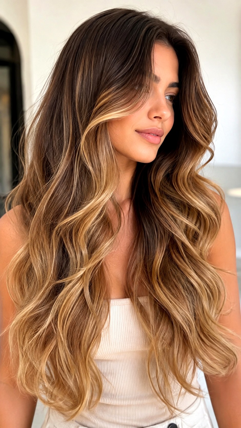 Sun Kissed Caramel Ombre Transition - 23 Caramel Balayage Hair Ideas