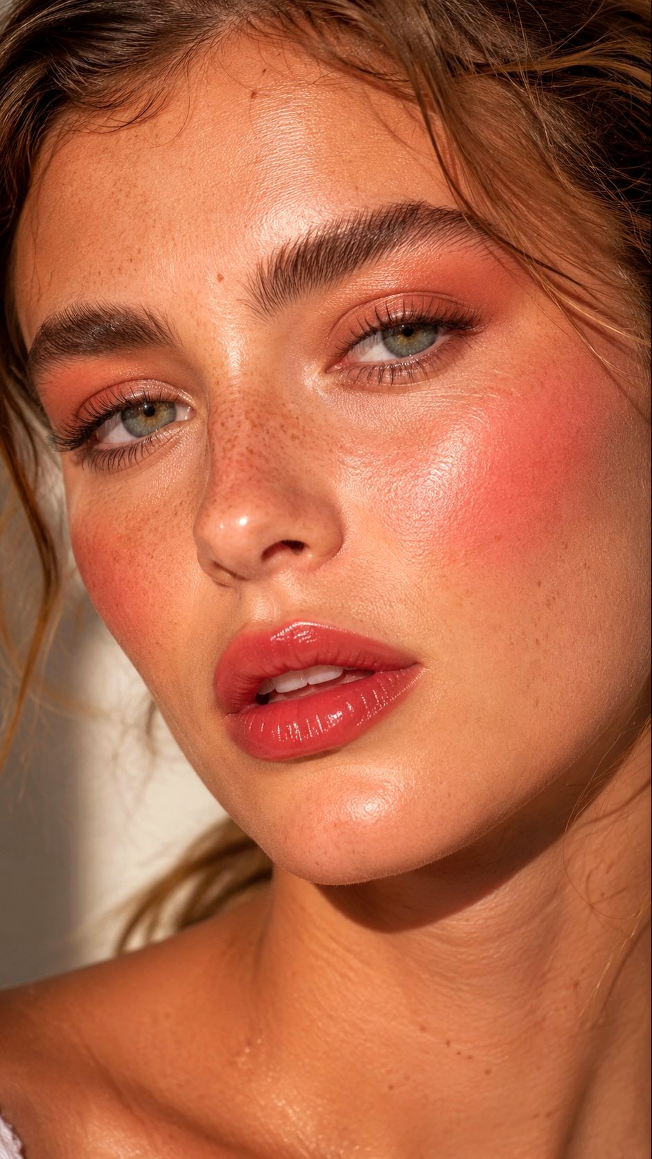 Sun Kissed Strawberry Makeup Glow - 21 Summer Makeup Looks