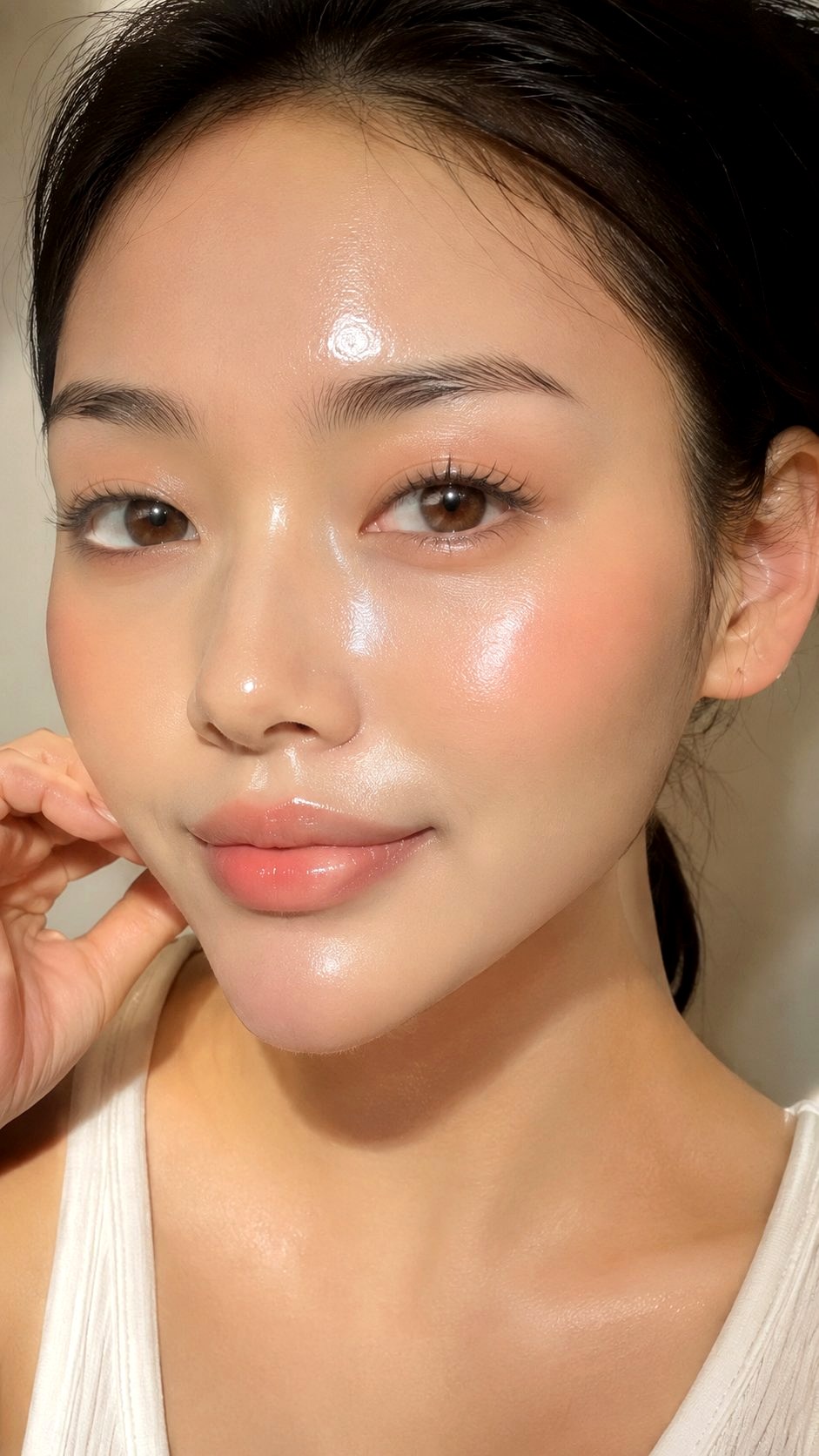 Sunscreen Glow Glass Skin Routine - 21 Summer Makeup Looks