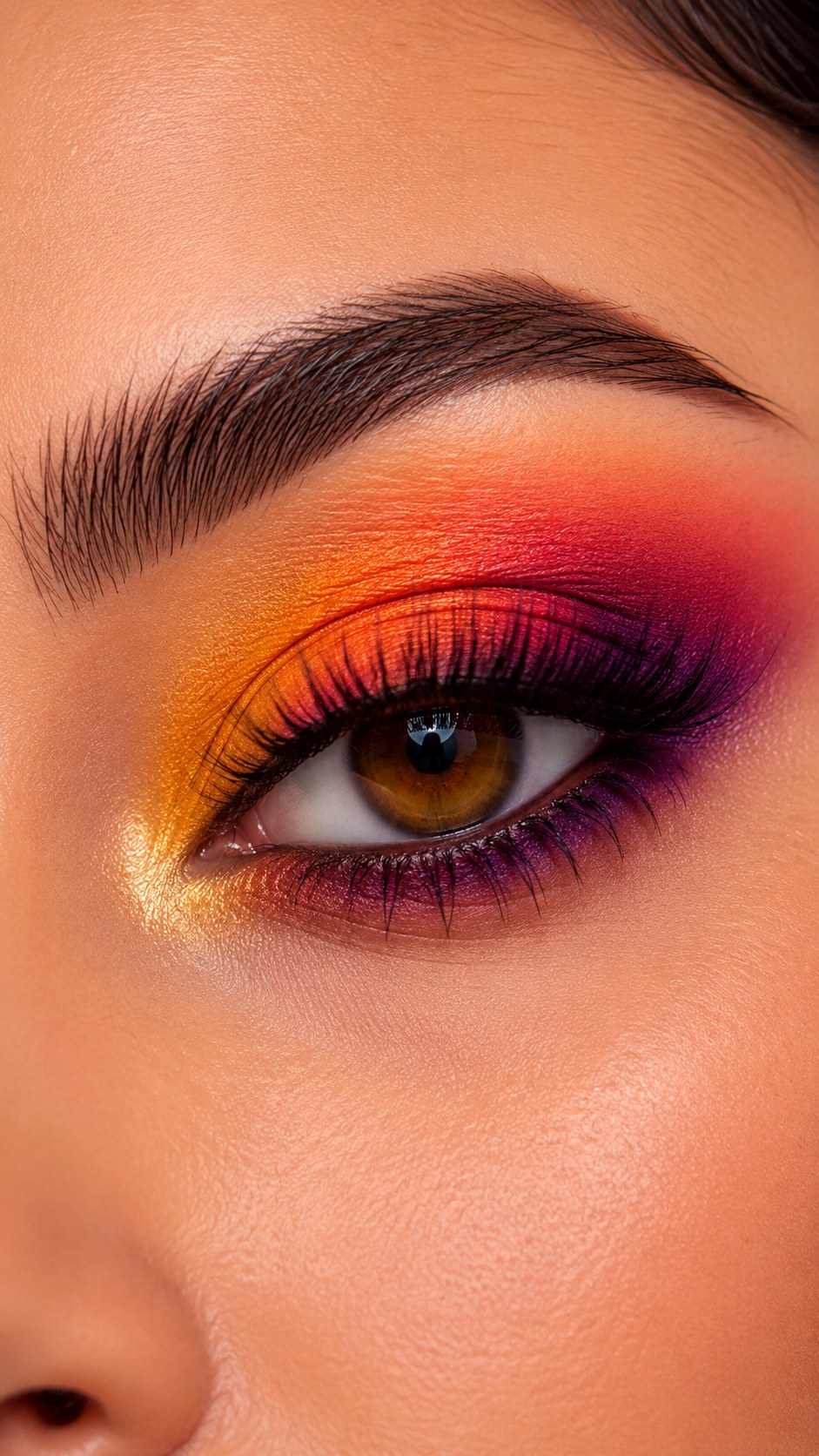 Sunset Gradient Smokey Eye - 24 Summer Eye Makeup Looks
