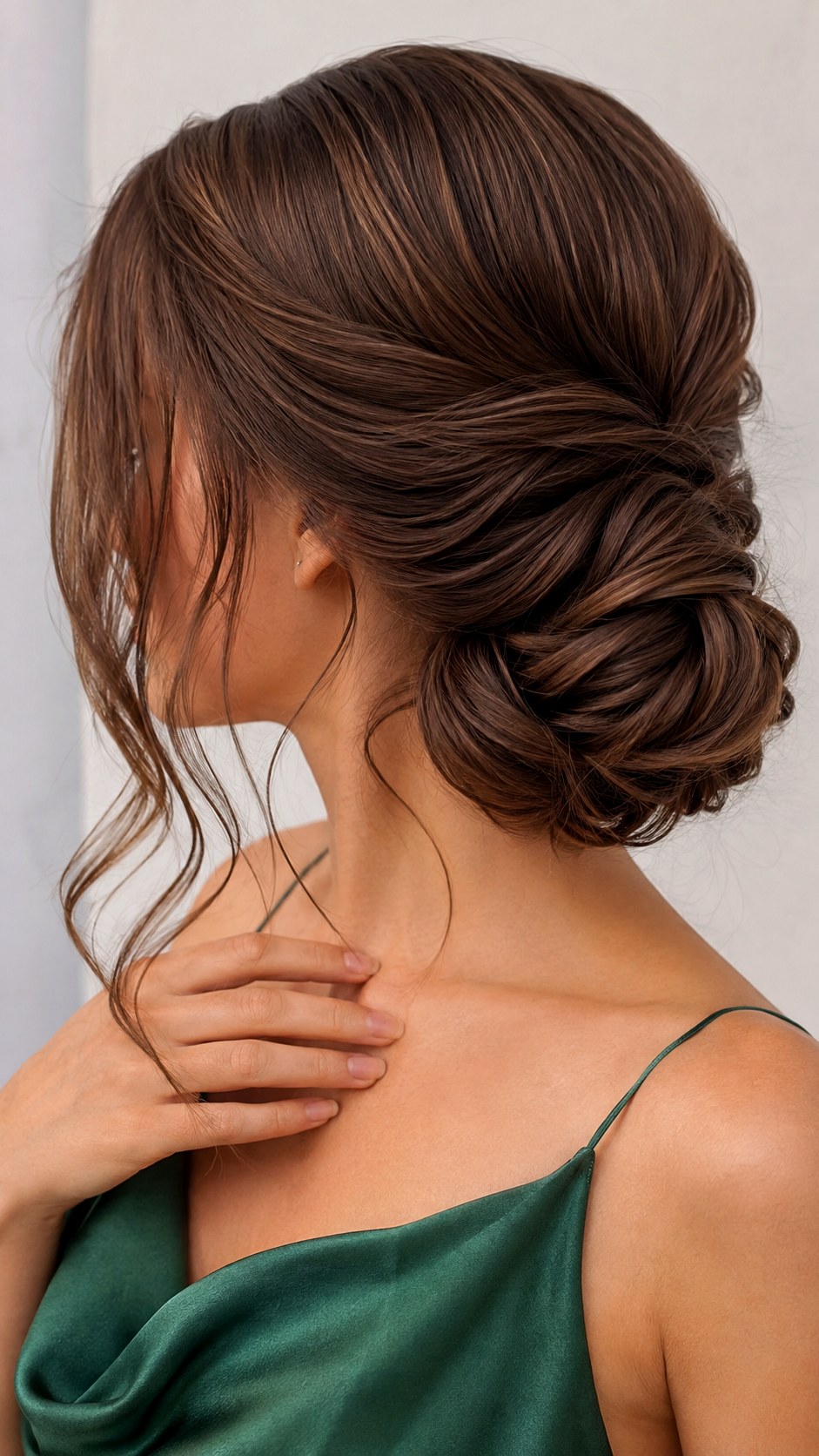 Swept Side Chignon Updo - 21 elegant bun hairstyles classy ideas
