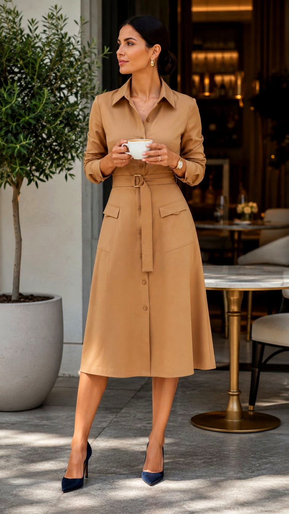 Tailored Midi Shirt Italian Dress Ideas - 20 italian dresses ideas