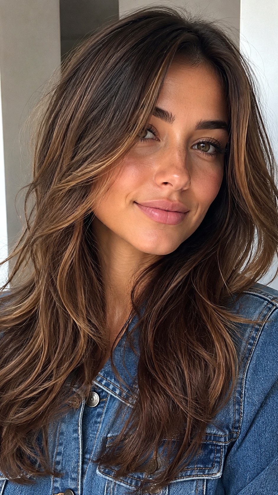 Textured Brunette Shag Wolf Cut - 22 medium wolf cut hairstyle ideas