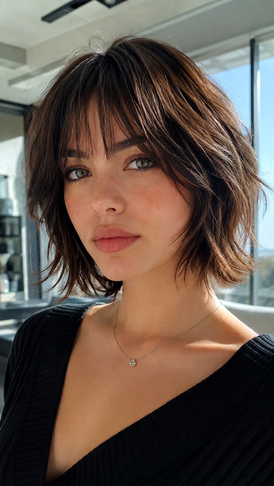 Textured Wolf Cut Bob - 20 straight wolf cut hairstyle ideas