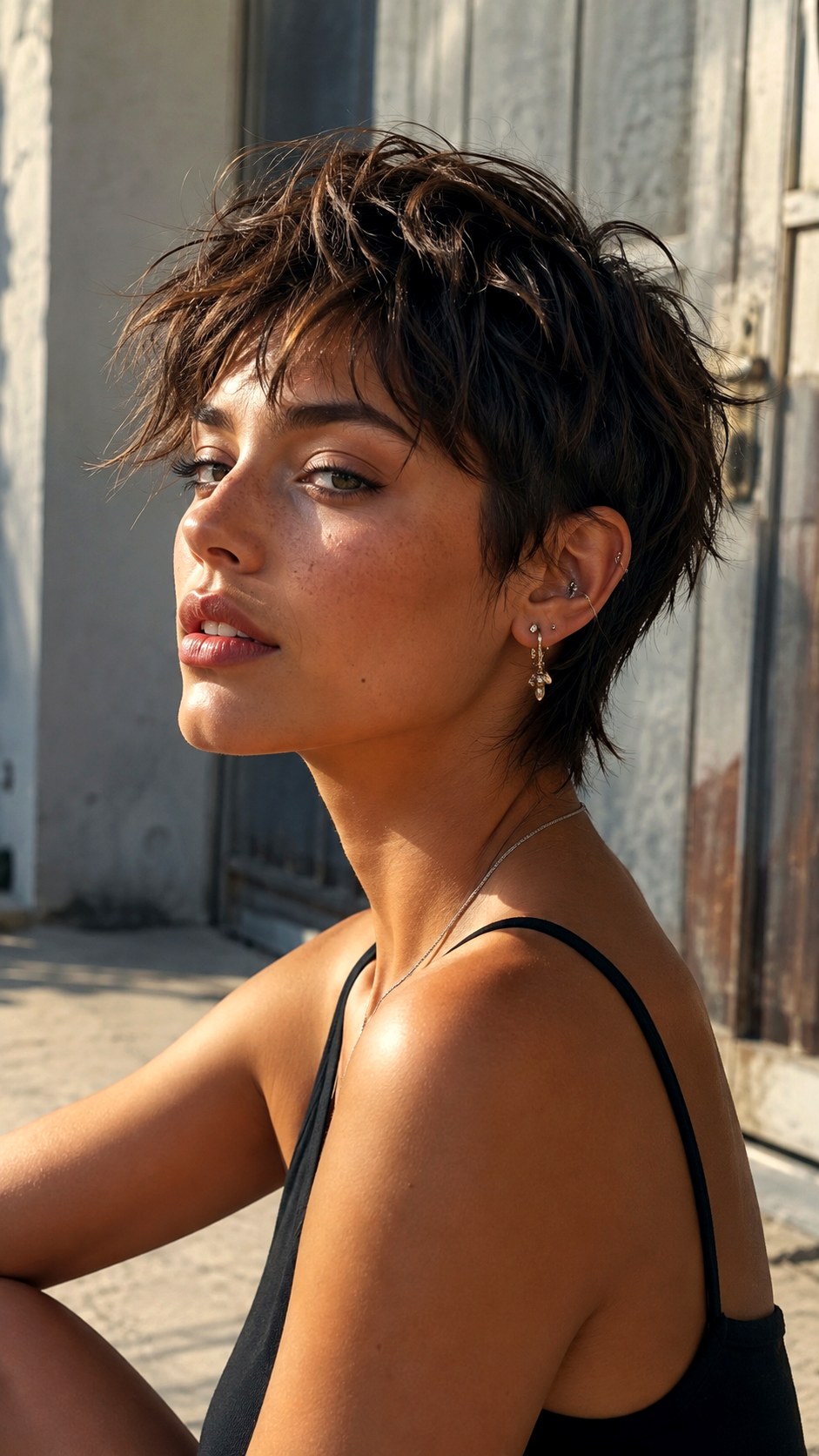 Textured Wolf Cut Short Pixie - 23 short wolf cut hairstyle ideas
