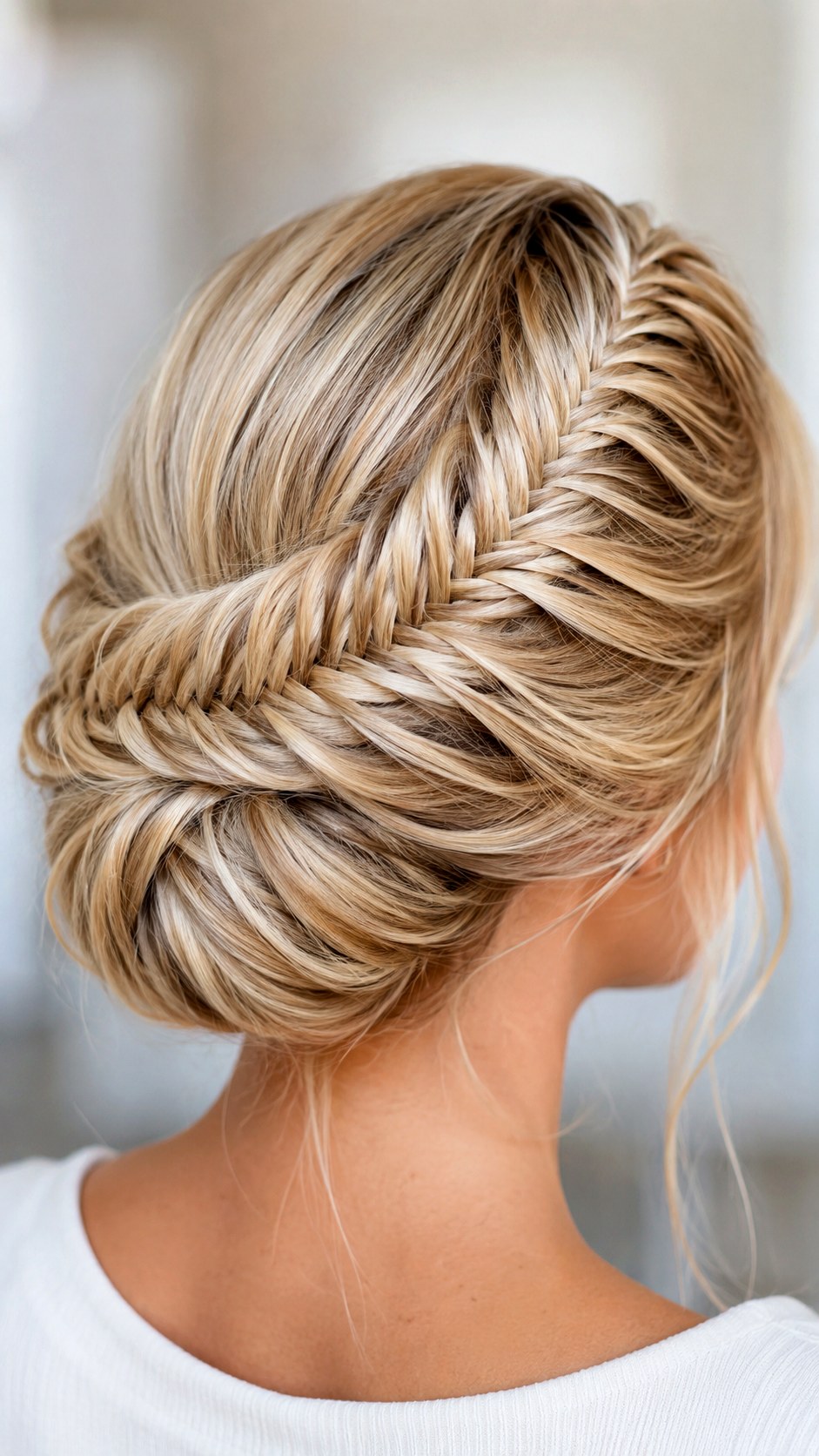 The Intricate Fishtail Crown Updo - 24 classy updo hairstyles ideas