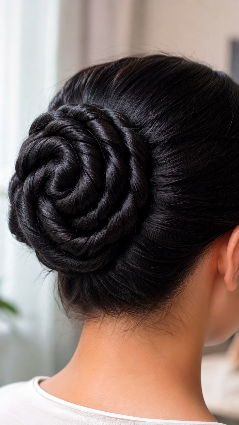 The Twisted Rope Braid Bun - 24 classy updo hairstyles ideas