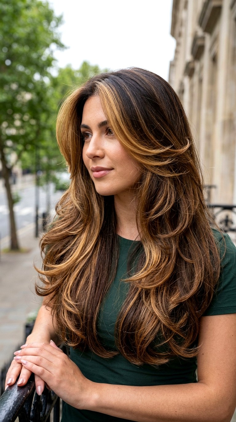 Tortoiseshell Mixture Butterfly Layers - 22 butterfly layers hair long ideas
