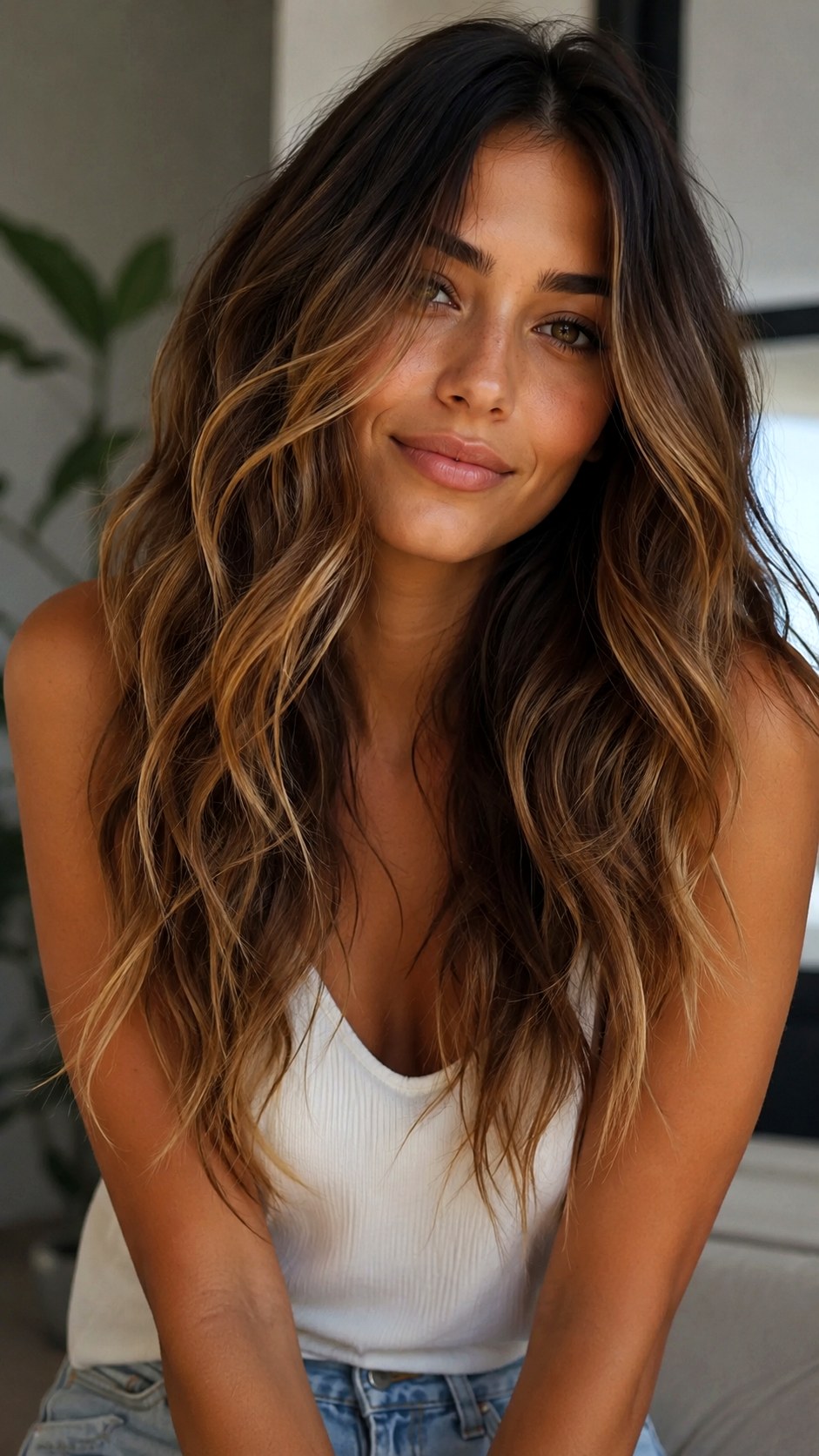 Trendy Sun Kissed Caramel Balayage - 23 Hair Color Ideas for Olive Skin