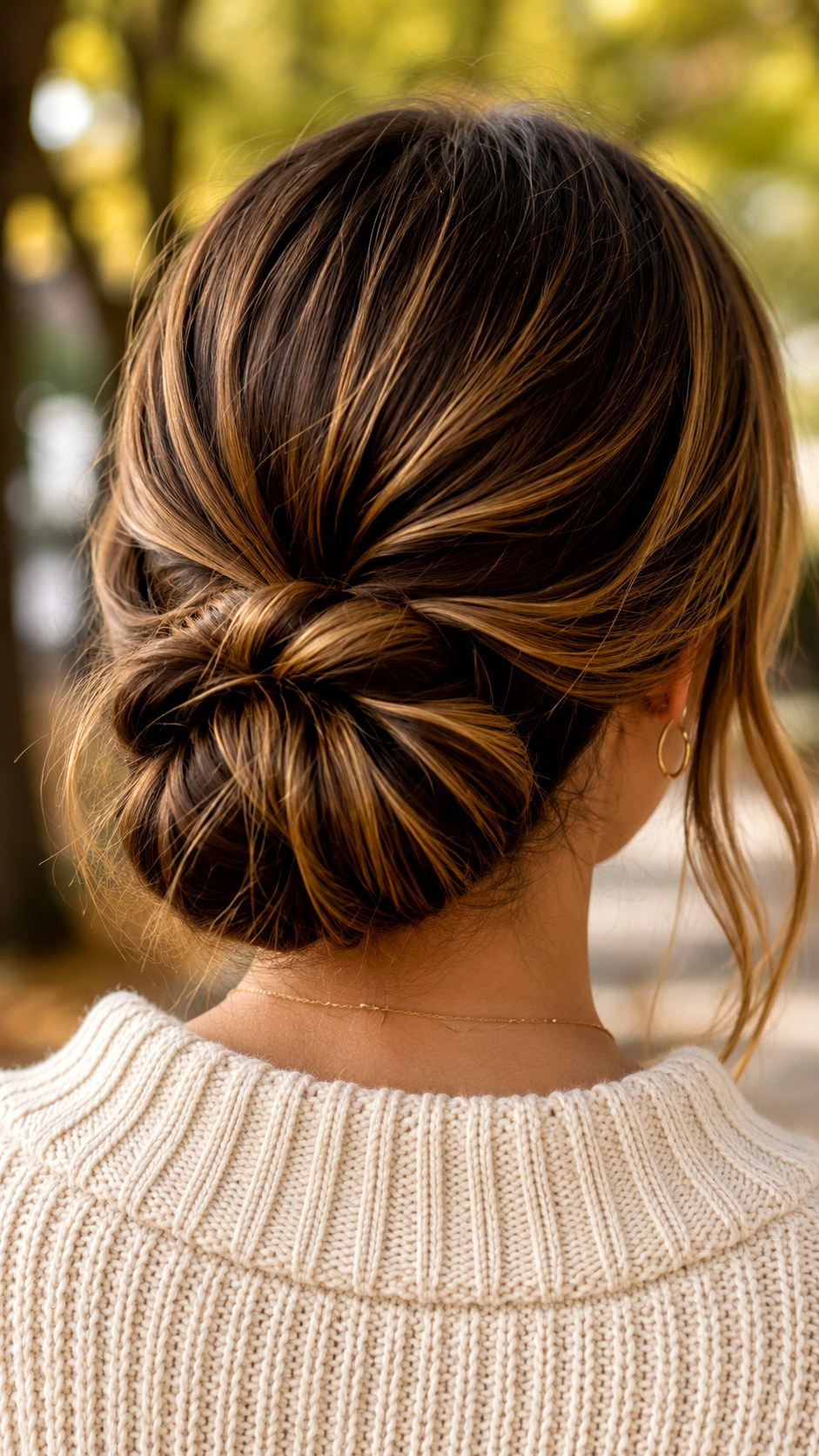 Twist Wrap Low Bun - 24 classy low bun