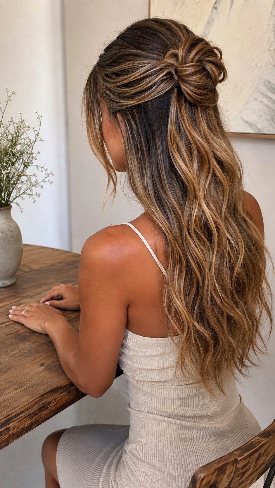 Twisted Half Up Bun Style - 23 classy bun ideas