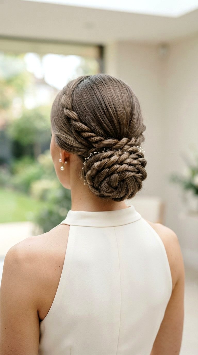 Twisted Rope Low Bun - 20 low bun hairstyles ideas