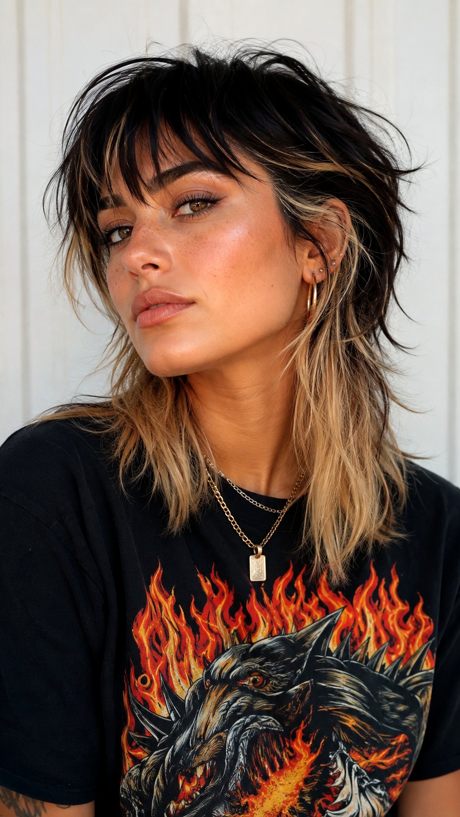 Two Tone Medium Wolf Cut - 22 medium wolf cut hairstyle ideas