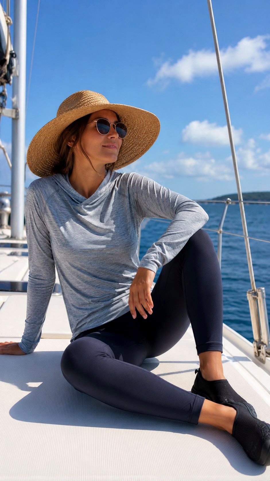 UV Protection Hoodie Combo - 20 Sailing Outfit Ideas