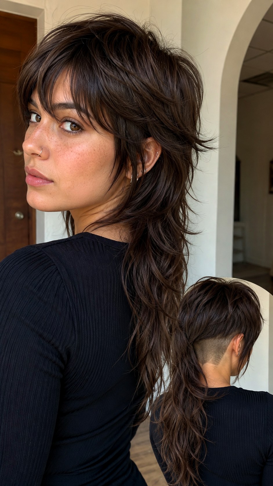 Undercut Hidden Wolf Cut - 25 long wolf cut hairstyle ideas