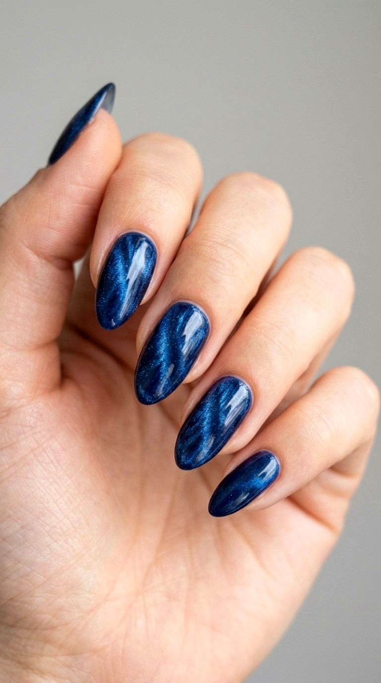 Velvet Magnetic Magi - 21 Nail Art at Home Ideas