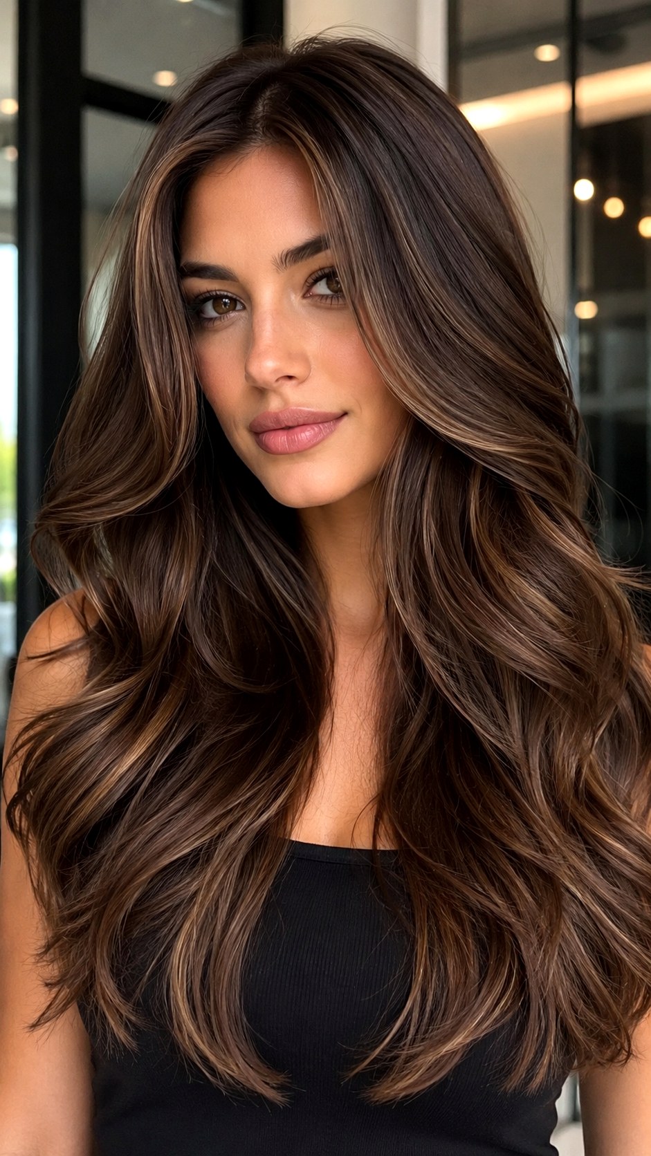 Velvet Ribbon Dimensional Highlights - 22 Rich Chocolate Brown Hair Ideas