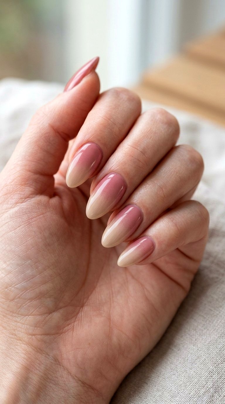 Velvet Sand And Rose Ombre - 20 Desert Rose Pink Nail Ideas